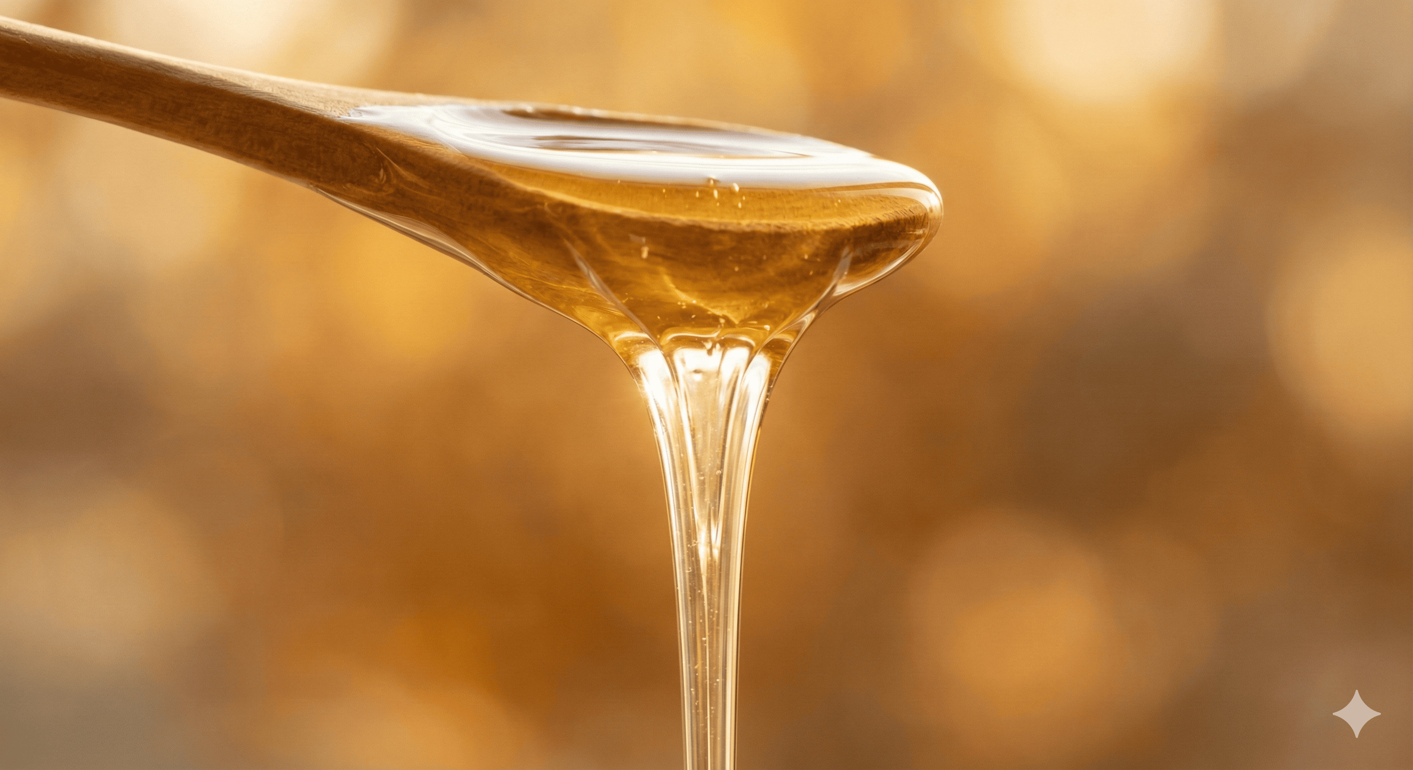 Cea mai buna miere de salcam din Romania curgand din lingura